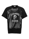 Alexander Mcqueen Logo Print T-shirt In Black