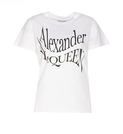ALEXANDER MCQUEEN ALEXANDER MCQUEEN LOGO PRINT T-SHIRT