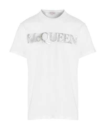 Alexander Mcqueen Logo-print T-shirt In White
