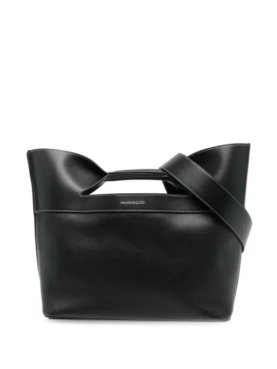 Alexander Mcqueen Logo-print Tote Bag In Black