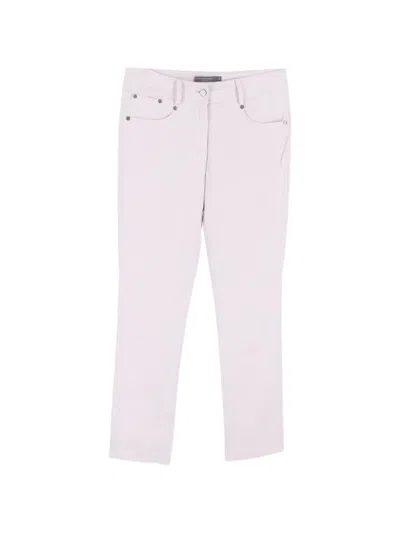 Pre-owned Alexander Mcqueen Logo-print Trousers In Pink
