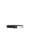 Alexander Mcqueen Logo Printed Belt In Black