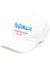 Alexander Mcqueen Logo-printed Cap In Weiss