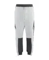 Alexander Mcqueen Logo Printed Colourblock Track Pants In White