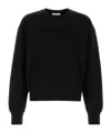 Alexander Mcqueen Cotton Sweatshirt With Ribbed Cuffs And Hem In Black