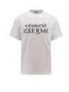 Alexander Mcqueen Alexander Mc Queen Reflected Logo T Shirt In Bianco E Nero