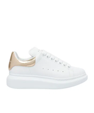 Alexander Mcqueen Oversized Leather Sneakers In White