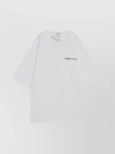 ALEXANDER MCQUEEN LOGO PRINTED OVERSIZED T-SHIRT