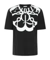Alexander Mcqueen Exploded Seal Logo-print T-shirt In Black