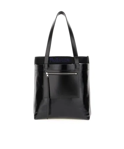 ALEXANDER MCQUEEN ALEXANDER MCQUEEN LOGO PRINTED TOTE BAG