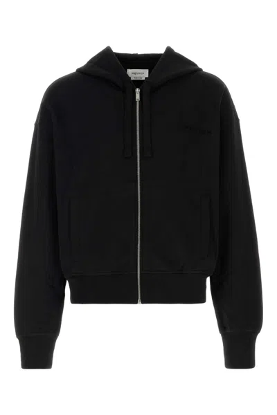 ALEXANDER MCQUEEN BLACK COTTON SWEATSHIRT