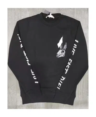 Alexander Mcqueen Logo Round-necked Sweater In Black