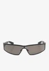 Alexander Mcqueen Eyewear Rectangular Frame Sunglasses In Brown