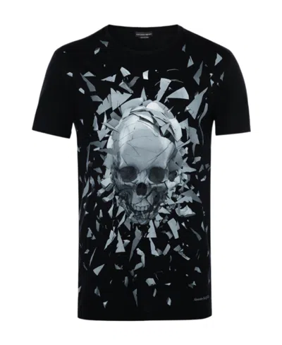 Alexander Mcqueen Logo Short-sleeved T-shirt In Black