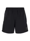 Alexander Mcqueen Man Black Shorts & Skirts In Black