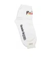 Alexander Mcqueen Logo Socks In White
