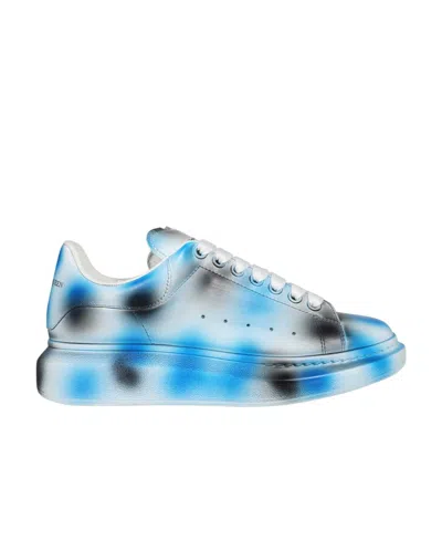 Alexander Mcqueen Logo Sports Shoes In Blue