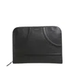 Alexander Mcqueen Logo-stamp Leather Clutch