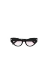 Alexander Mcqueen Logo Sunglasses In Black