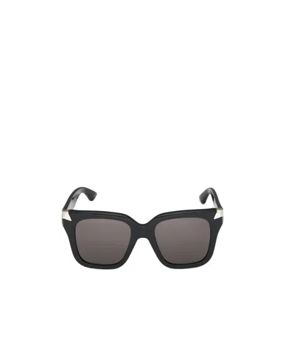 サングラス ALEXANDER MCQUEEN BLACK ACETATE PUNK RIVET SUNGLASSES Alexander McQueen Black acetate Punk Rivet sunglasses