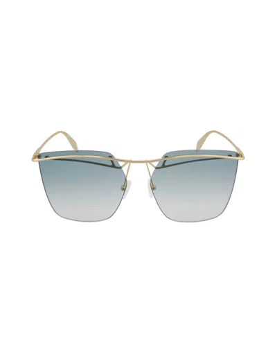 Alexander Mcqueen Logo Sunglasses In Gray