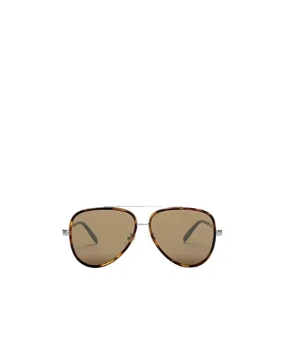 Alexander Mcqueen Logo Sunglasses In Green