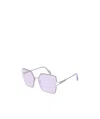 Alexander Mcqueen Logo Sunglasses In White