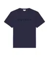 Alexander Mcqueen Crew Neck T-shirt Short Sleeves In Blue