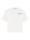 Alexander Mcqueen Timeless Crew Neck T-shirt With Short Sleeves In White