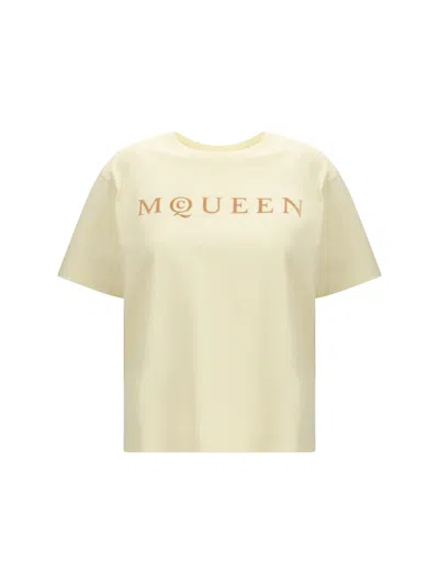 Alexander Mcqueen Logo T-shirt In White