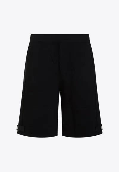 ALEXANDER MCQUEEN LOGO-TAB BERMUDA SHORTS