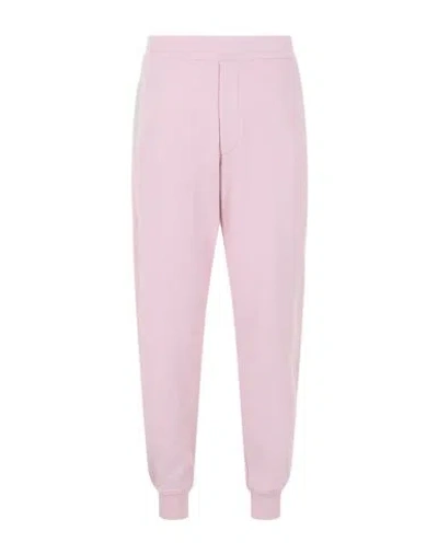 Alexander Mcqueen Logo Tape Jogger Sweatpants Man Pants Pink Size Xl Cotton