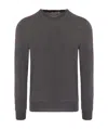 Alexander Mcqueen Logo-tape Jumper In Gray