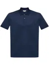 Alexander Mcqueen Embroidered-logo Cotton Polo In Blue