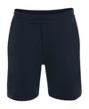Alexander Mcqueen Logo-tape Track Shorts In Blue