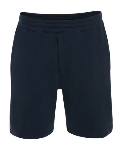 Alexander Mcqueen Logo-tape Track Shorts In Blue