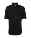 Alexander Mcqueen Logo-trimmed Shirt In Black
