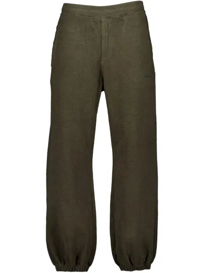 Alexander Mcqueen Logo Trousers In Green