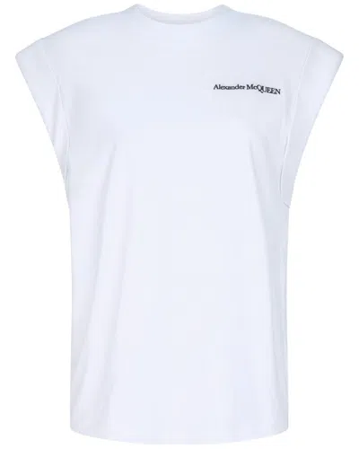 Alexander Mcqueen Logo T-shirt In White