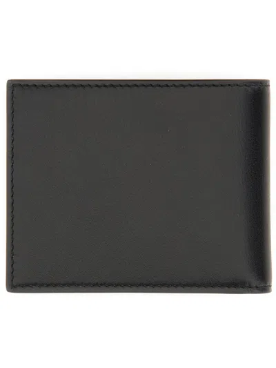 Alexander Mcqueen Logo-detailed Calfskin Wallet In Black