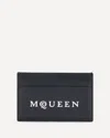 Alexander Mcqueen Leather Card Case With Multiple Compartments In Black