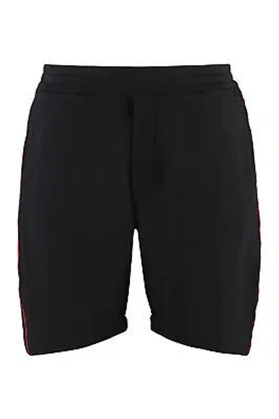 Pre-owned Alexander Mcqueen Logoed Side Bands Shorts In Black