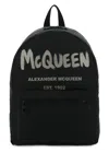 Alexander Mcqueen Logo-print Backpack In Black