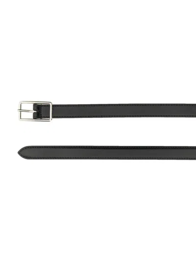 Alexander Mcqueen Long Belt In Black