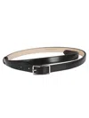 Alexander Mcqueen Long Buckle Belt In Black