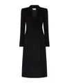 Alexander Mcqueen Long Wrap Suiting Wool Cashmere Coat In Black