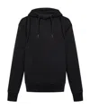 Alexander Mcqueen Long-skeeve Cotton Hoodie In Black