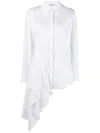 Alexander Mcqueen White Tailored Solid Shirt In White