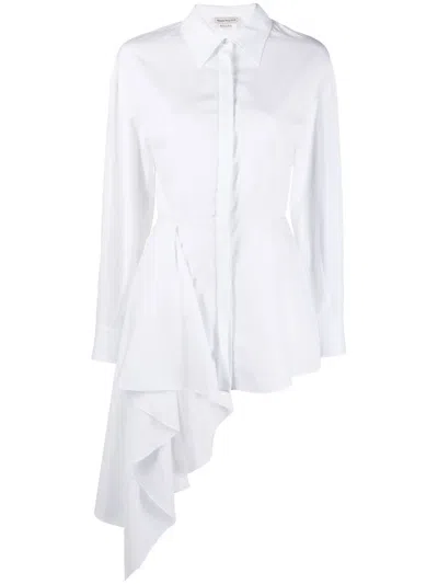 Alexander Mcqueen Alexander Mc Queen Asymmetric Shirt In White