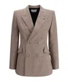Alexander Mcqueen Wool Blazer In Nude